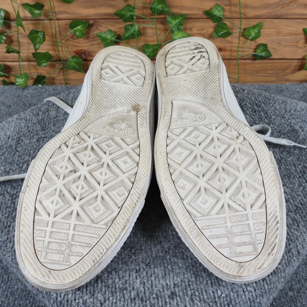 Converse Chuck Taylor All Star Mens Low Top Sneaker Size 12 Casual White Leather - Picture 9 of 9